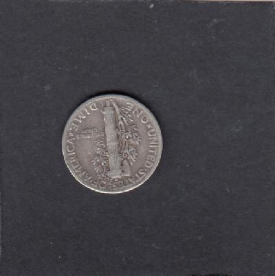 Beschrijving: 1 Dime MERCURY